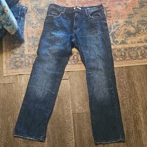 Aeropostale Men's Dark Blue Straight Jeans